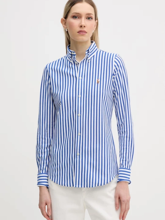 Zdjęcie produktu Polo Ralph Lauren koszula damska bawełniana niebieski