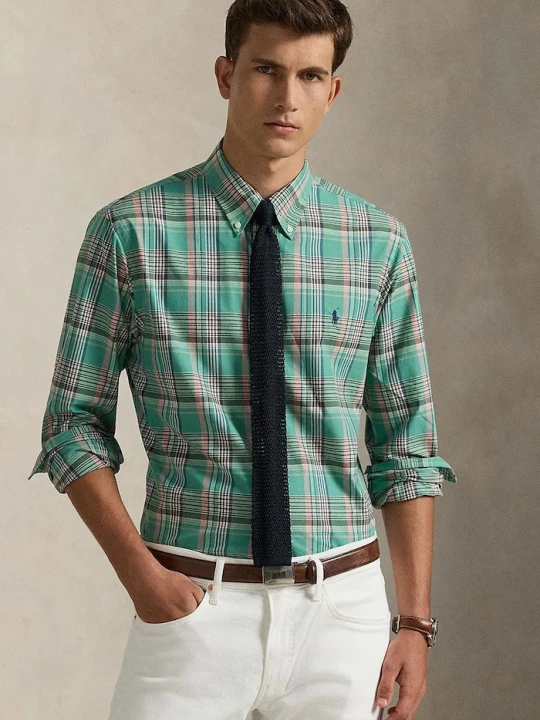 Zdjęcie produktu Polo Ralph Lauren koszula bawełniana turkusowy