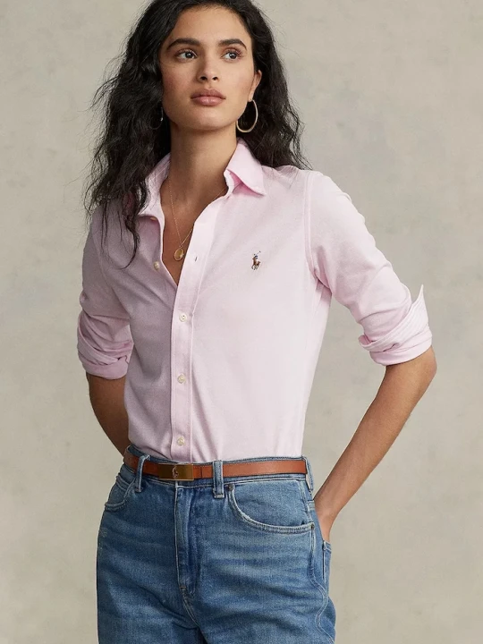 Zdjęcie produktu Polo Ralph Lauren koszula oxford damska bawełniana różowy
