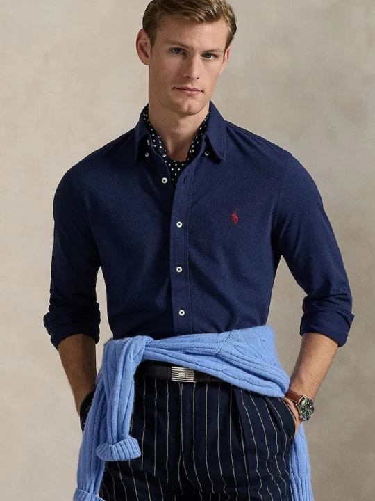 Zdjęcie produktu Polo Ralph Lauren koszula bawełniana granatowy