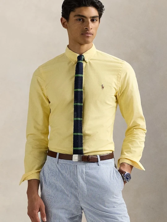 Zdjęcie produktu Polo Ralph Lauren koszula męska bawełniana żółty