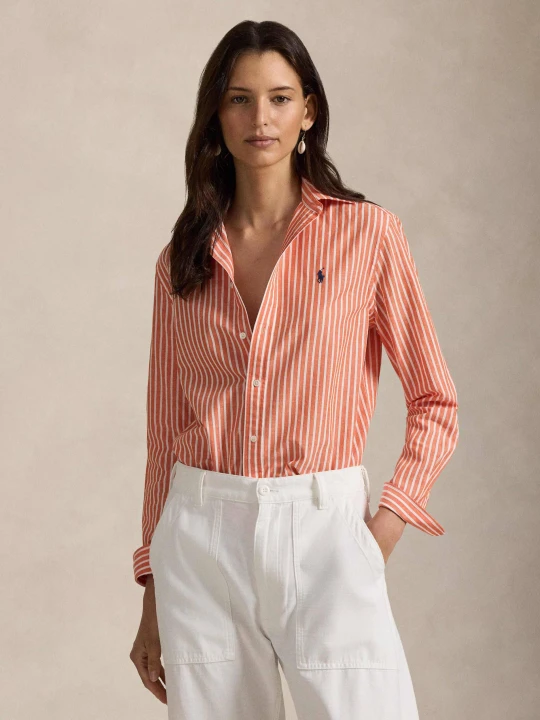 Zdjęcie produktu POLO RALPH LAUREN Koszula | Classic fit | z dodatkiem lnu pomarańczowy