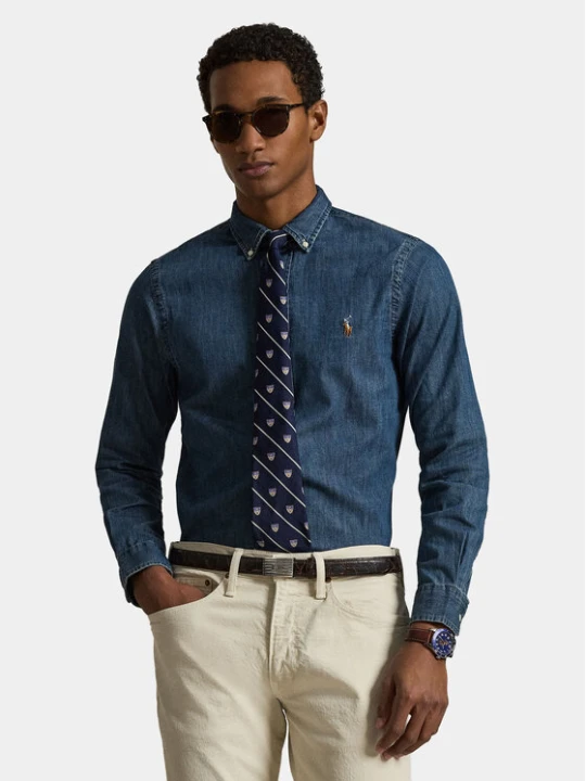 Zdjęcie produktu Polo Ralph Lauren Koszula Core Replen 710548539 Granatowy Slim Fit