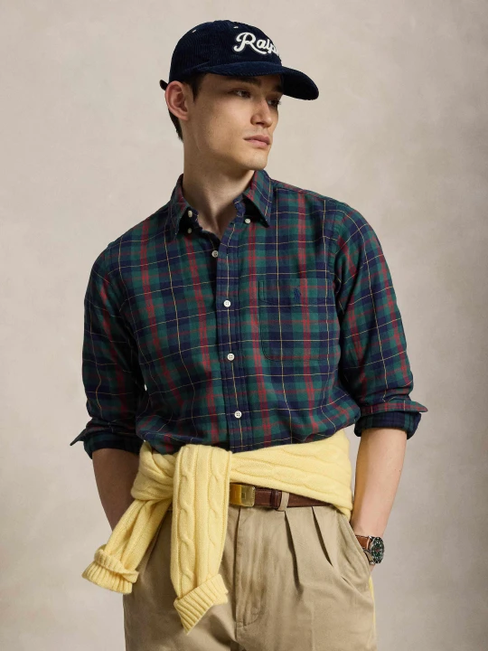 Zdjęcie produktu POLO RALPH LAUREN Koszula | Custom fit | oxford zielony