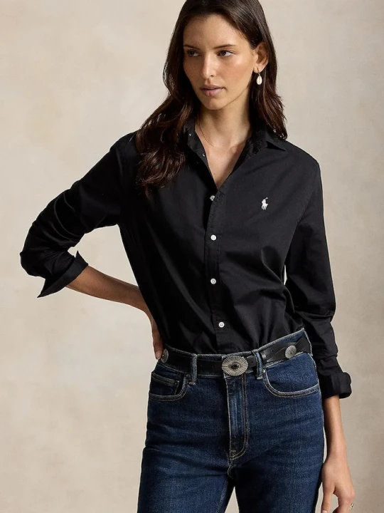 Zdjęcie produktu Polo Ralph Lauren koszula damska bawełniana czarny