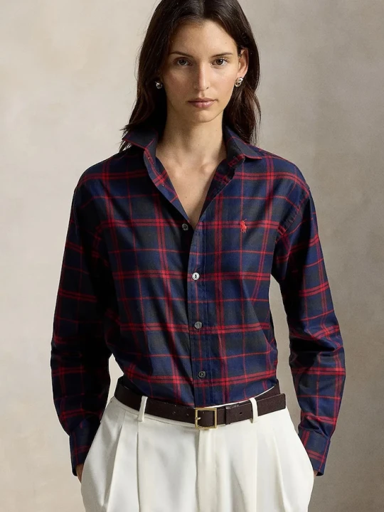 Zdjęcie produktu Polo Ralph Lauren koszula damska bawełniana czerwony