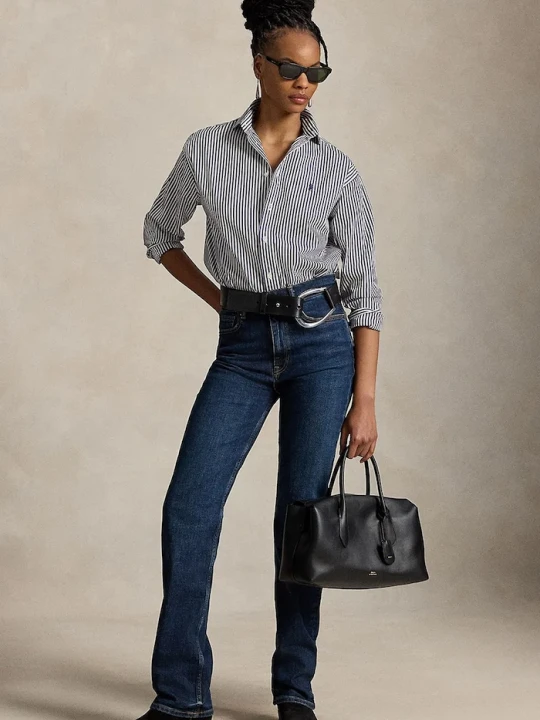 Zdjęcie produktu Polo Ralph Lauren koszula damska bawełniana fioletowy