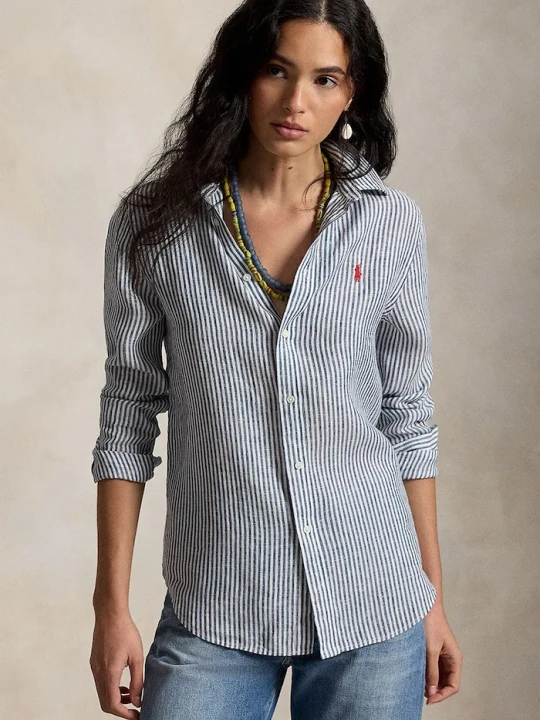 Zdjęcie produktu Polo Ralph Lauren koszula damska bawełniana granatowy