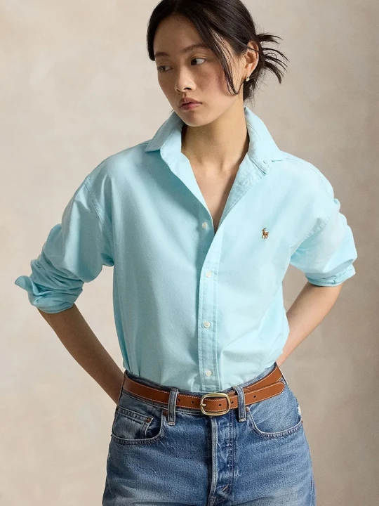 Zdjęcie produktu Polo Ralph Lauren koszula damska bawełniana niebieski