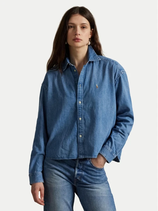 Zdjęcie produktu Polo Ralph Lauren Koszula jeansowa 211969457001 Niebieski Boxy Fit