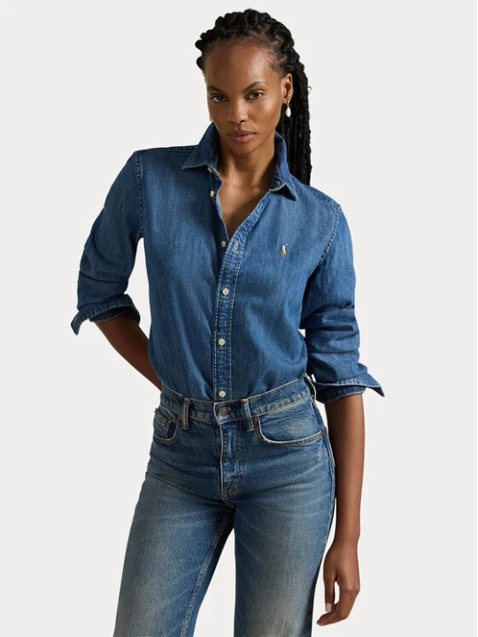 Zdjęcie produktu Polo Ralph Lauren Koszula jeansowa 211969458001 Niebieski Slim Fit