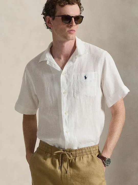 Zdjęcie produktu Polo Ralph Lauren koszula lniana biały
