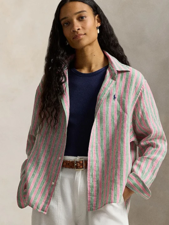 Zdjęcie produktu Polo Ralph Lauren koszula lniana różowy