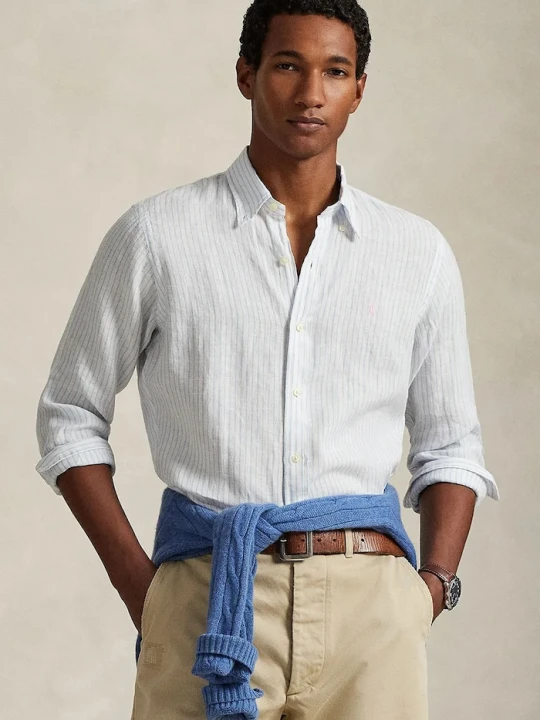 Zdjęcie produktu Polo Ralph Lauren koszula lniana biały
