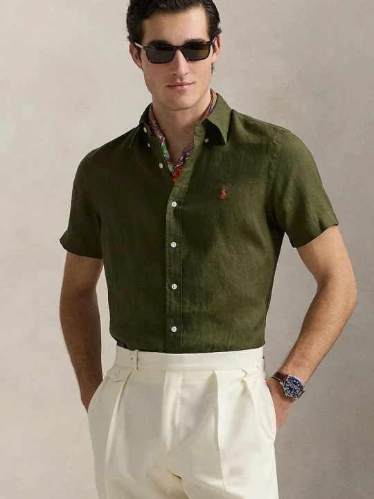 Zdjęcie produktu Polo Ralph Lauren koszula lniana LINEN V1-CUBDPPCS