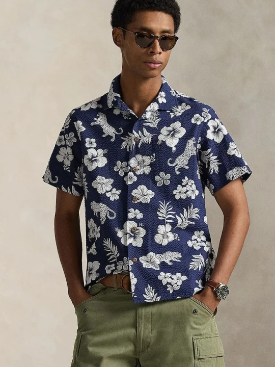Zdjęcie produktu Polo Ralph Lauren koszula męska bawełniana fioletowy