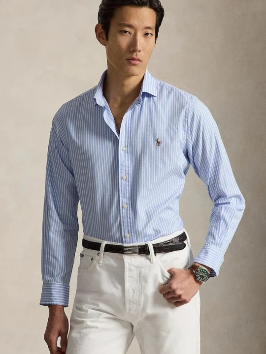 Zdjęcie produktu Polo Ralph Lauren koszula męska bawełniana niebieski