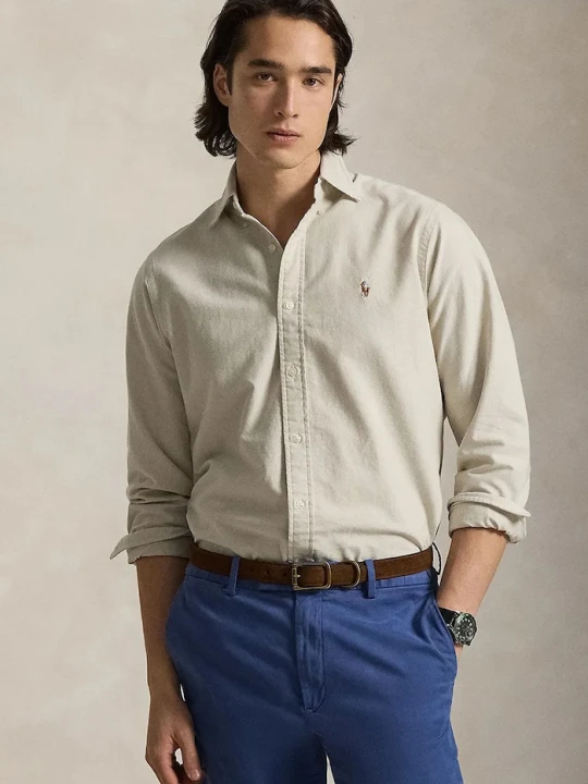 Zdjęcie produktu Polo Ralph Lauren koszula męska bawełniana brązowy