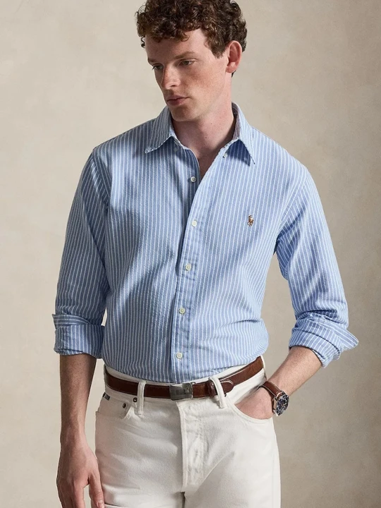 Zdjęcie produktu Polo Ralph Lauren koszula męska bawełniana niebieski