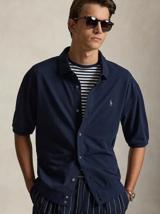 Zdjęcie produktu Polo Ralph Lauren koszula męska bawełniana granatowy