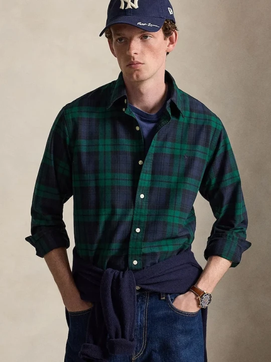 Zdjęcie produktu Polo Ralph Lauren koszula męska bawełniana granatowy
