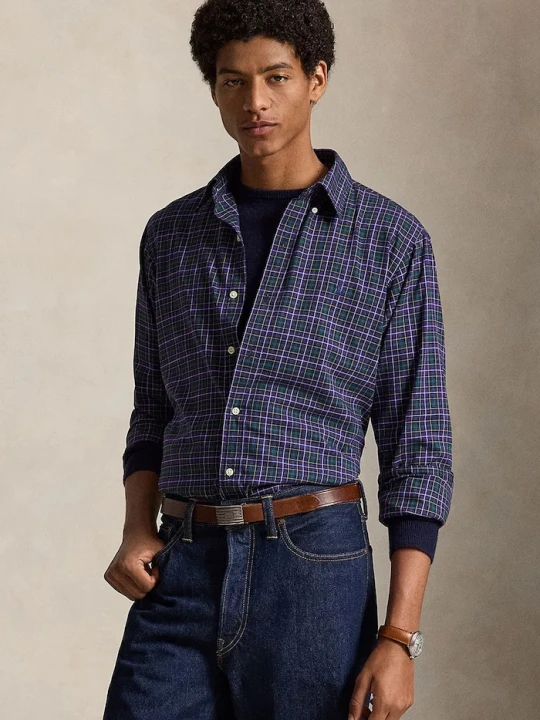 Zdjęcie produktu Polo Ralph Lauren koszula męska bawełniana granatowy