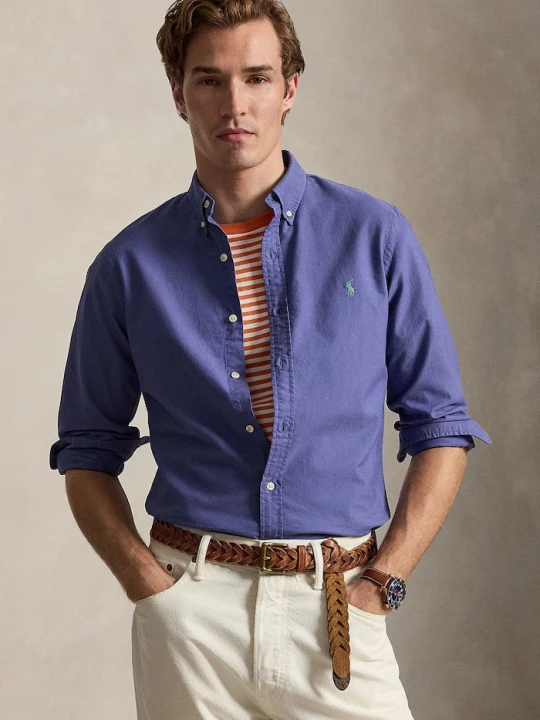 Zdjęcie produktu Polo Ralph Lauren koszula męska bawełniana niebieski