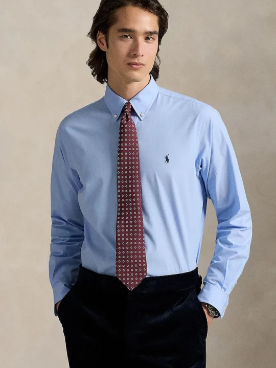 Zdjęcie produktu Polo Ralph Lauren koszula męska z bawełną niebieski