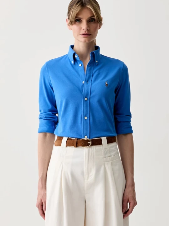 Zdjęcie produktu Polo Ralph Lauren koszula oxford damska bawełniana niebieski