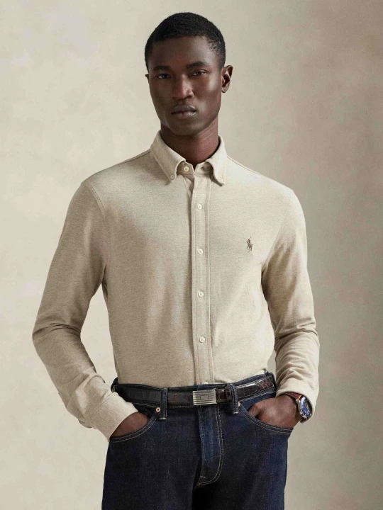 Zdjęcie produktu POLO RALPH LAUREN Koszula OXFORD | Regular Fit | feather weight twill beżowy