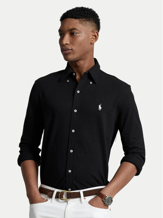 Zdjęcie produktu Polo Ralph Lauren Koszula Pique 710654408 Czarny Regular Fit