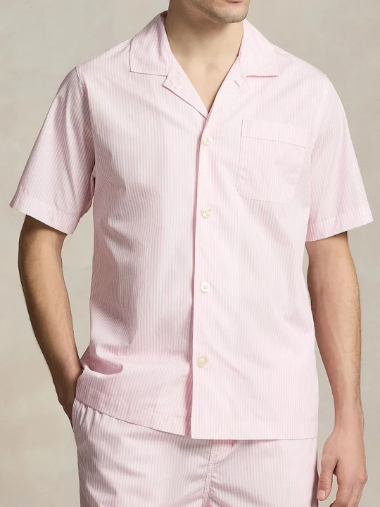 Zdjęcie produktu Polo Ralph Lauren koszula piżamowa bawełniana różowy