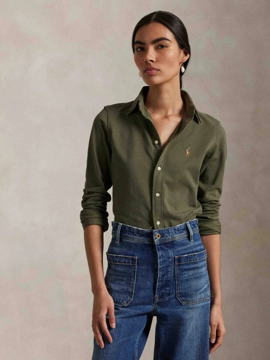 Zdjęcie produktu POLO RALPH LAUREN Koszula | Regular Fit | oxford oliwkowy