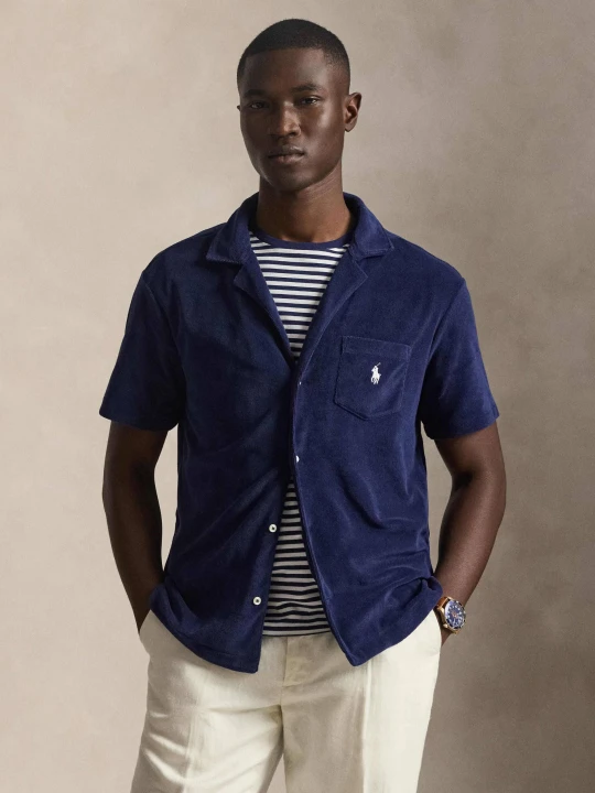 Zdjęcie produktu POLO RALPH LAUREN Koszula | Slim Fit frotté granatowy