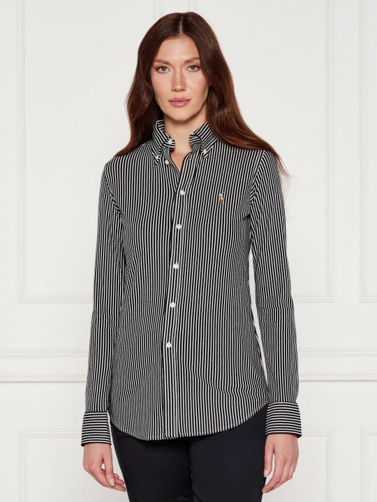Zdjęcie produktu POLO RALPH LAUREN Koszula | Slim Fit | knit oxford czarny