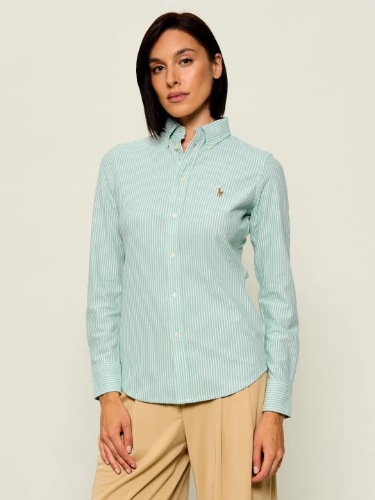Zdjęcie produktu POLO RALPH LAUREN Koszula | Slim Fit | knit oxford miętowy
