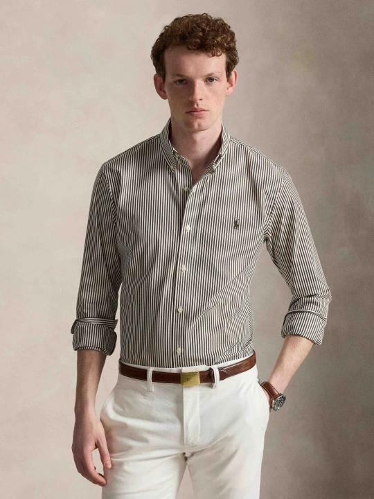 Zdjęcie produktu POLO RALPH LAUREN Koszula | Slim Fit | stretch brązowy