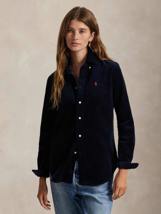 Zdjęcie produktu POLO RALPH LAUREN Koszula | Slim Fit | stretch | sztruks granatowy