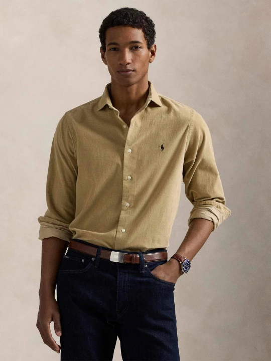 Zdjęcie produktu POLO RALPH LAUREN Koszula | Slim Fit | sztruks beżowy