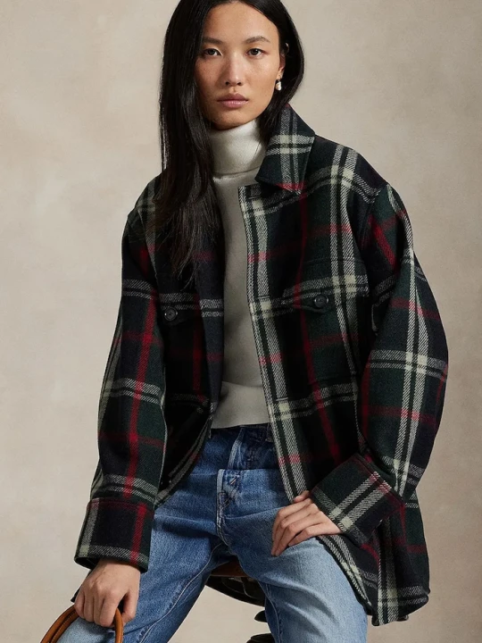 Zdjęcie produktu Polo Ralph Lauren koszula z dodatkiem wełny Woven Sport zielony