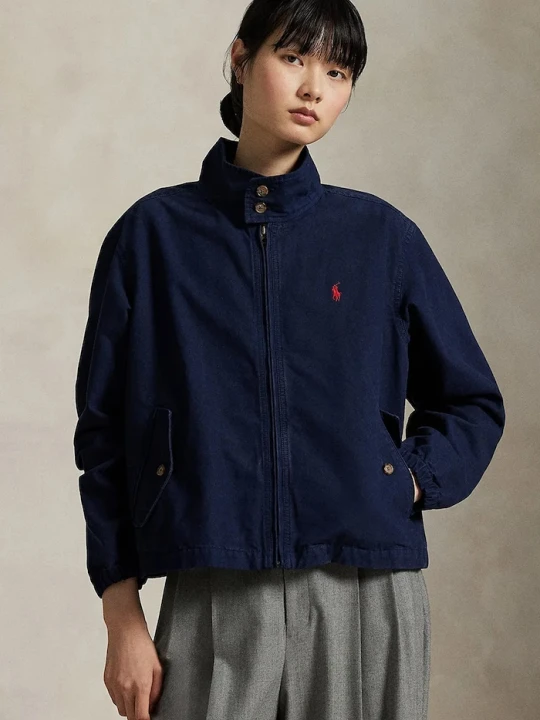 Zdjęcie produktu Polo Ralph Lauren krótka kurtka damska jeansowa granatowy