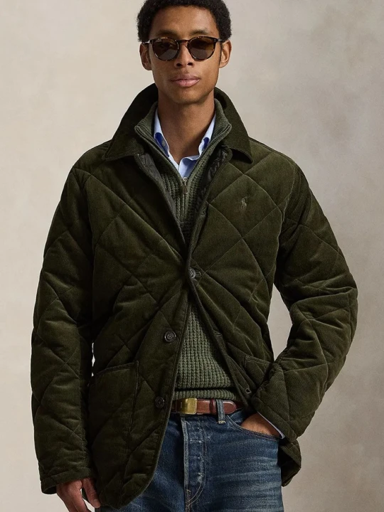 Zdjęcie produktu Polo Ralph Lauren kurtka męska bawełniana zielony
