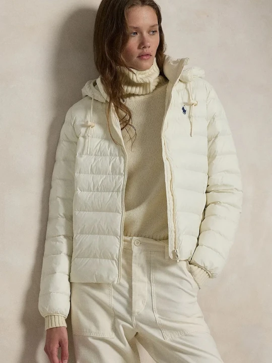 Zdjęcie produktu Polo Ralph Lauren kurtka pikowana damska beżowy
