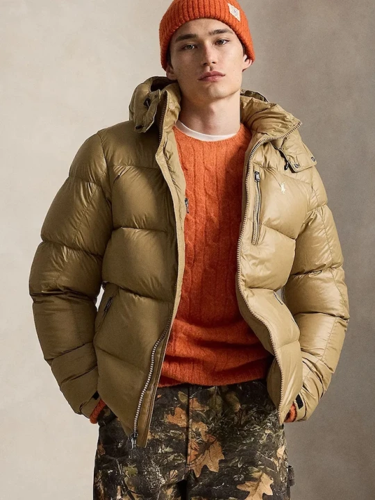 Zdjęcie produktu Polo Ralph Lauren kurtka pikowana męska beżowy