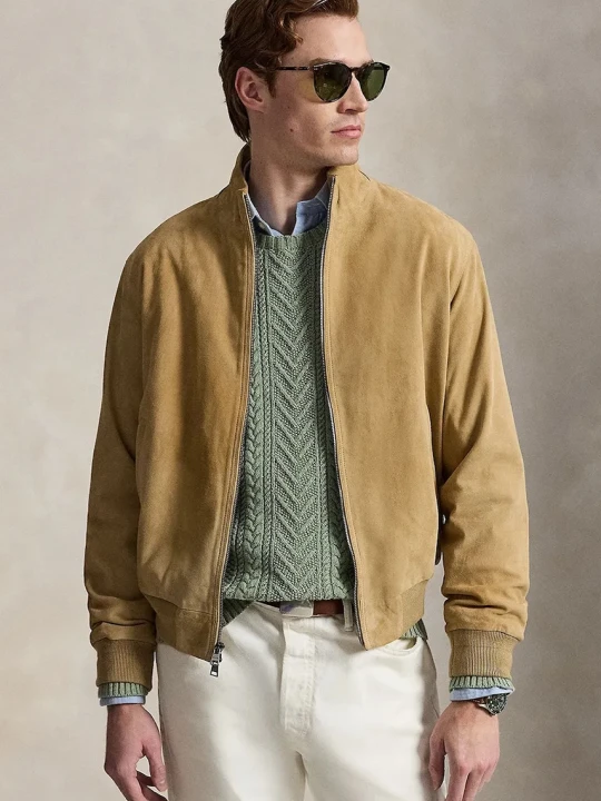 Zdjęcie produktu Polo Ralph Lauren kurtka przejściowa zamszowa męska