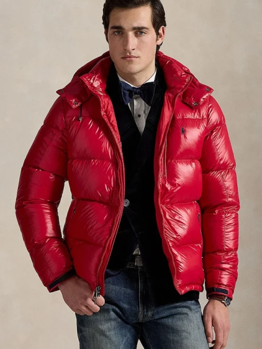 Zdjęcie produktu Polo Ralph Lauren kurtka puchowa bordowy