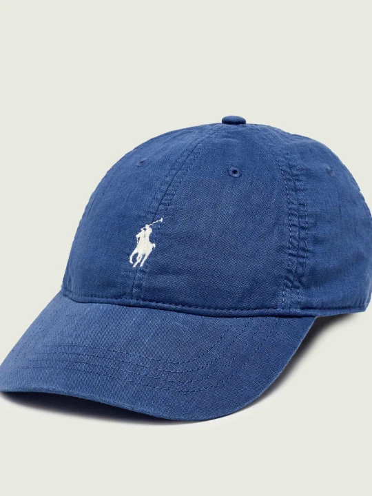 Zdjęcie produktu POLO RALPH LAUREN Lniana bejsbolówka | z dodatkiem skóry niebieski