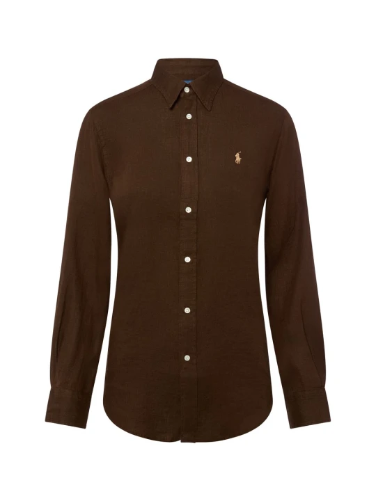 Zdjęcie produktu Polo Ralph Lauren Lniana bluzka Kobiety len brązowy