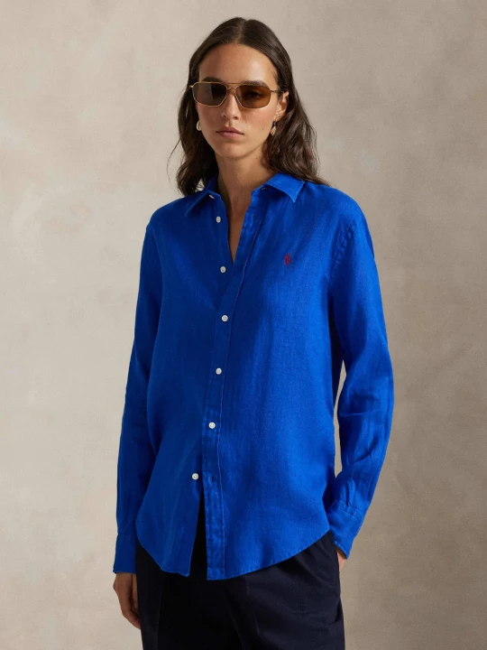 Zdjęcie produktu POLO RALPH LAUREN Lniana koszula | Classic fit chabrowy