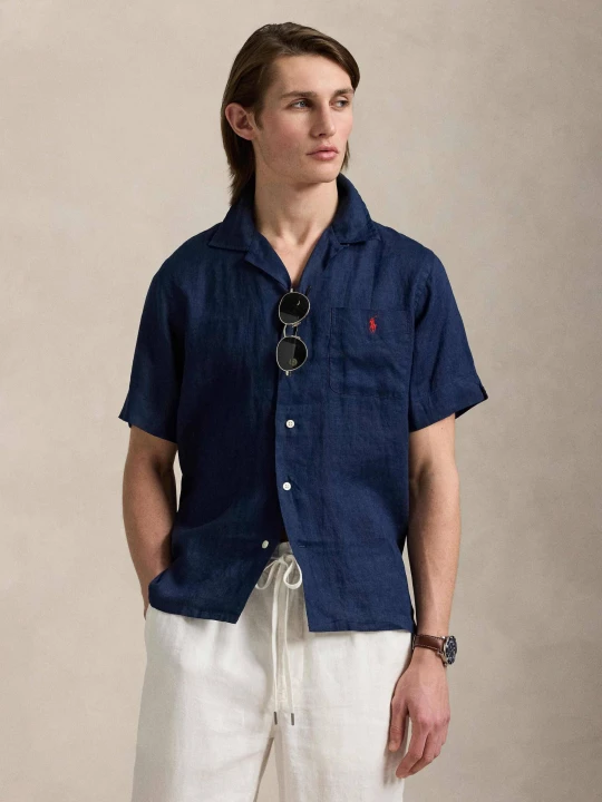 Zdjęcie produktu POLO RALPH LAUREN Lniana koszula | Classic fit granatowy